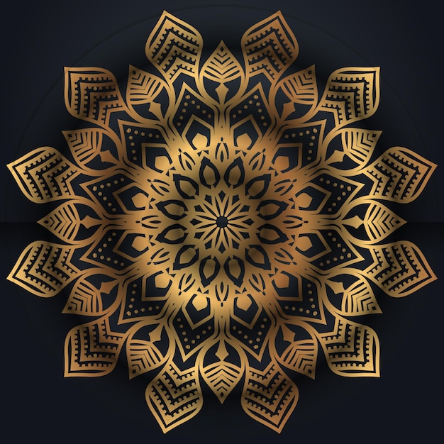 Luksusowy Islamski Ozdobny Mandala Projekt Kolorowe Tło