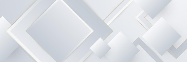 Luksusowy kształt biały i złoty Abstrakcyjne tło projektu prezentacji Wektor abstrakcyjna grafika projekt transparent wzór tła szablonu