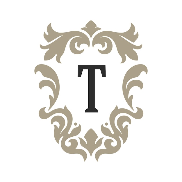 Plik wektorowy luksusowy monogram logo szablon wektor obiekt do projektowania logotypu lub odznaki