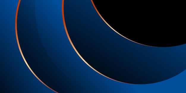 Luksusowy niebieski tło gradient fal projektowania