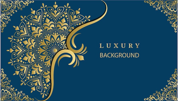 Luksusowy Ozdobny Projekt Mandali Streszczenie Piękny Luksusowy Projekt Tła Mandali