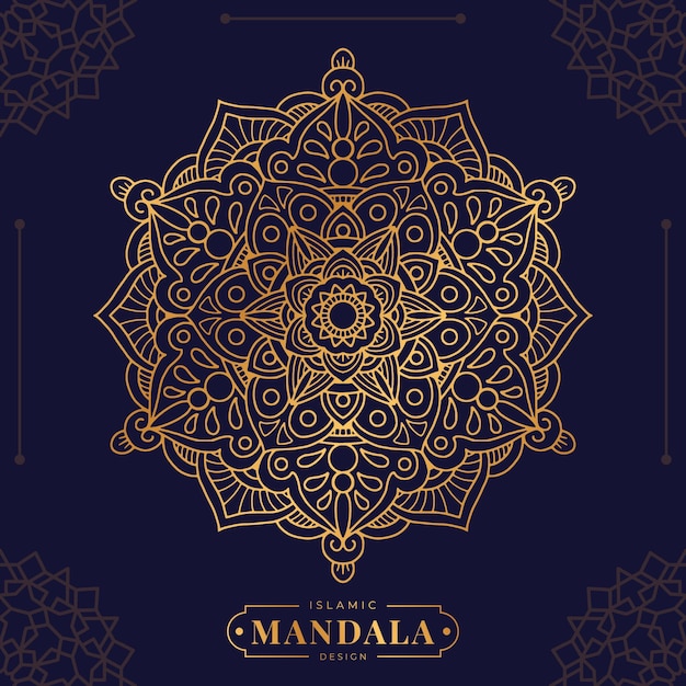 Plik wektorowy luksusowy ozdobny projekt mandali