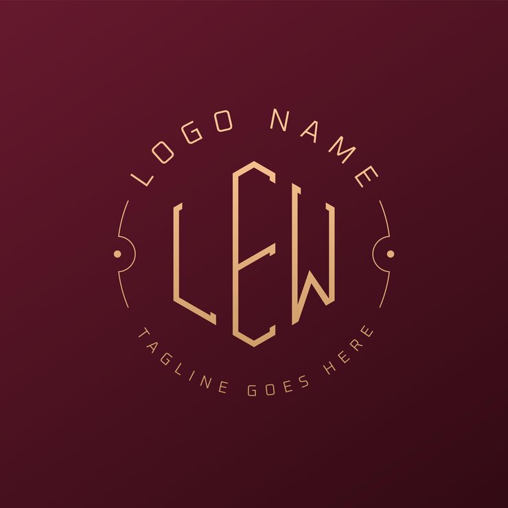 Wektor luksusowy projekt logo lew elegant letter lew monogram logo minimalist polygon lew logo design template