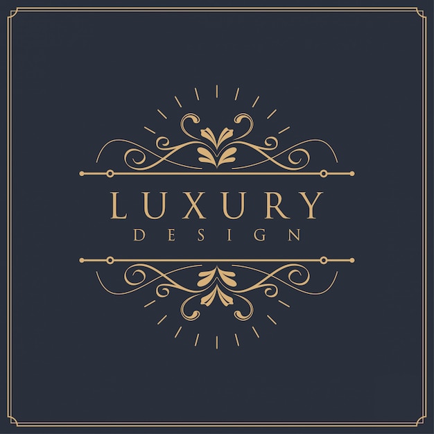 Plik wektorowy luksusowy szablon projektu logo