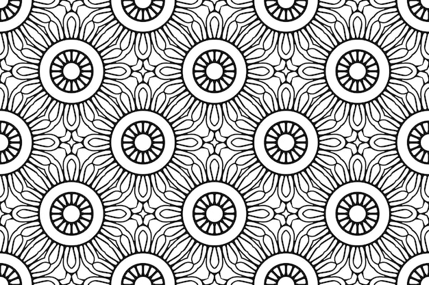 Luksusowy szablon Tło czarna mandala