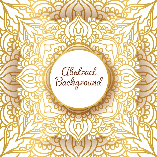 Plik wektorowy luksusowy złoty mandala streszczenie tło