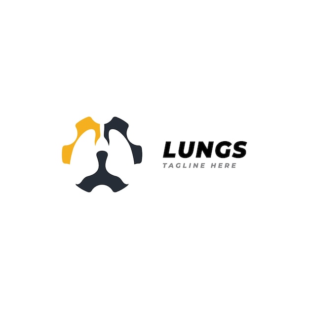 Lung Love Logo Design Abstract Lung Love Logo Vector Concept Lung Care Logo Template