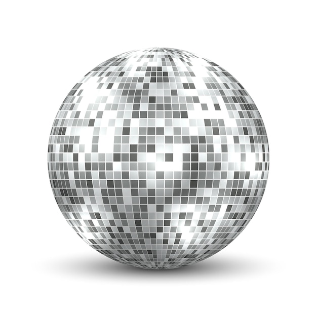 Plik wektorowy lustro disco ball na białym tle