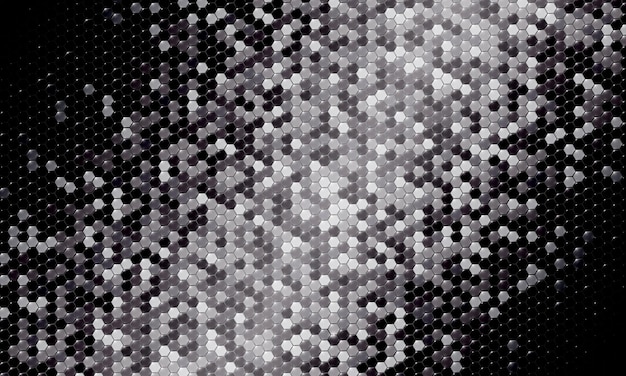 Lustrzane Srebrne Płytki O Strukturze Plastra Miodu Abstrakcyjny Wzór Geometrii Mozaiki Sześciokątne Minimalne Lustrzane Tło