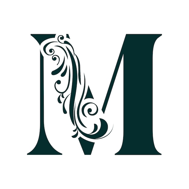 Plik wektorowy m kreatywny projekt logo litery