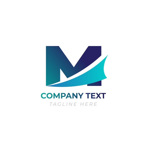 M minimalistyczny projekt logo dla unikalnej i niezapomnianej firmy