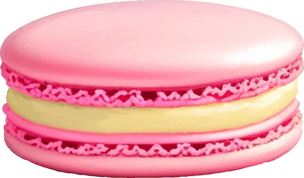 Plik wektorowy macaron szczegółowe piękne ręcznie rysowane ilustracji wektorowych