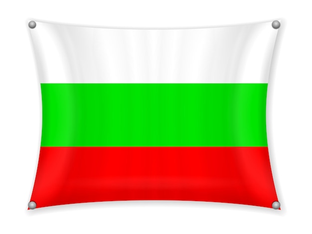 Plik wektorowy macha flagą bułgarii