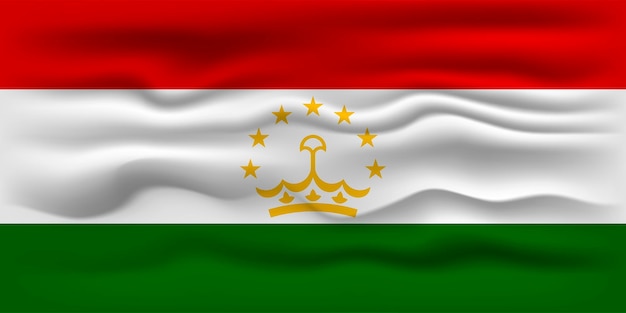 Plik wektorowy macha flagą kraju tadżykistan ilustracji wektorowych