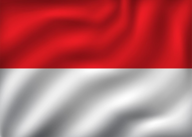 Macha flagą republiki indonezji