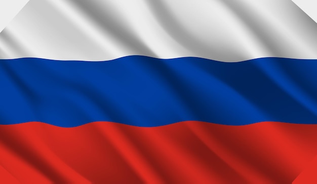 Macha flagą Rosji. Macha streszczenie tło flaga Rosji