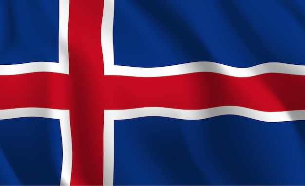 Plik wektorowy macha streszczenie ilustracja flaga islandii