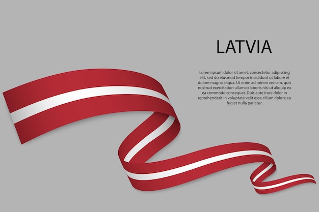 Macha wstążką lub baner z flagą