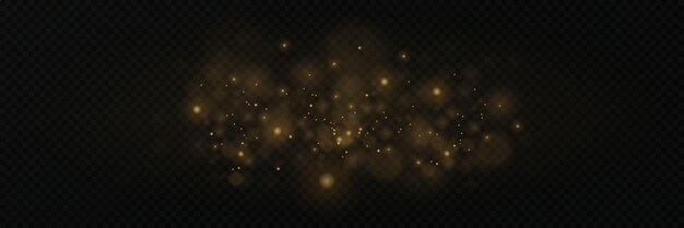 Magiczny blask błyszczący blask i efekt pyłu