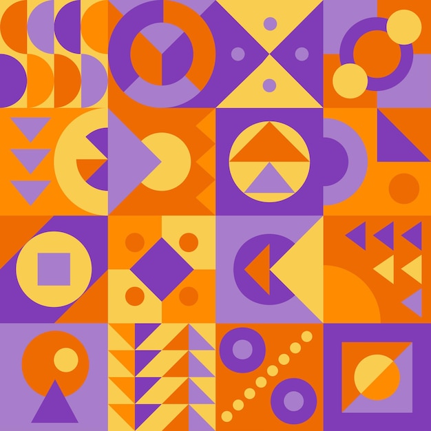 Plik wektorowy maio laranja abstrakcyjna geometria bez szwu wzór