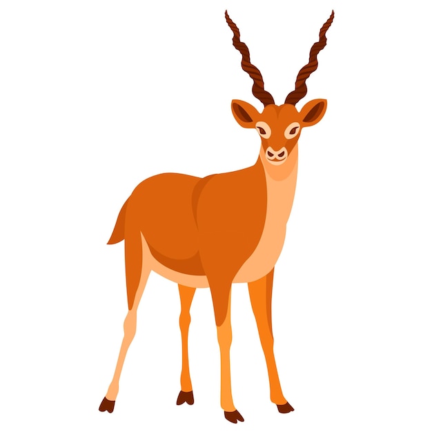 Majestatyczna antilopa Ilustracja wektorowa