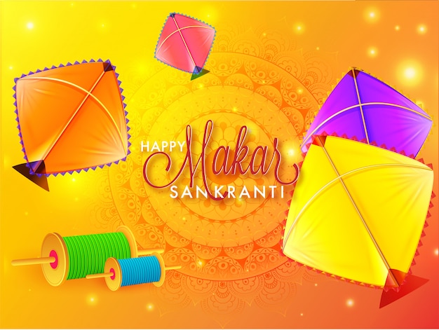 Makar Sankranti Background.