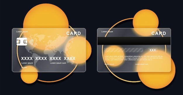 Plik wektorowy makieta karty kredytowej