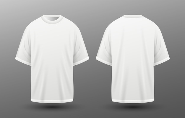 Plik wektorowy makieta koszulki 3d biała