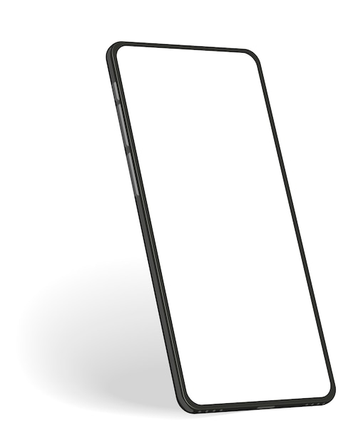 Makieta Smartfona Z Pustym Ekranem Ramka Telefonu Realistyczny Szablon Telefonu Do Infografiki Lub Prezentacji