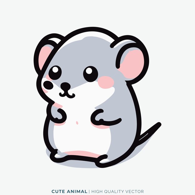 Plik wektorowy mała mysz ładna ilustracja wektorowa zwierząt