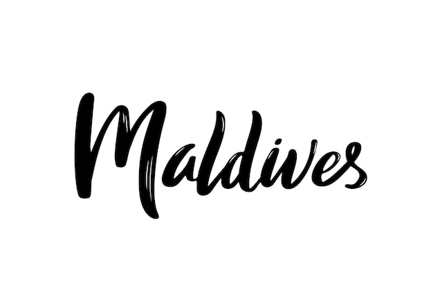 Malediwy Napis