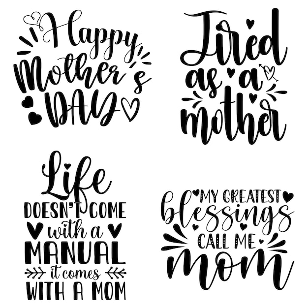 Mama Cytaty Typografia Projekt