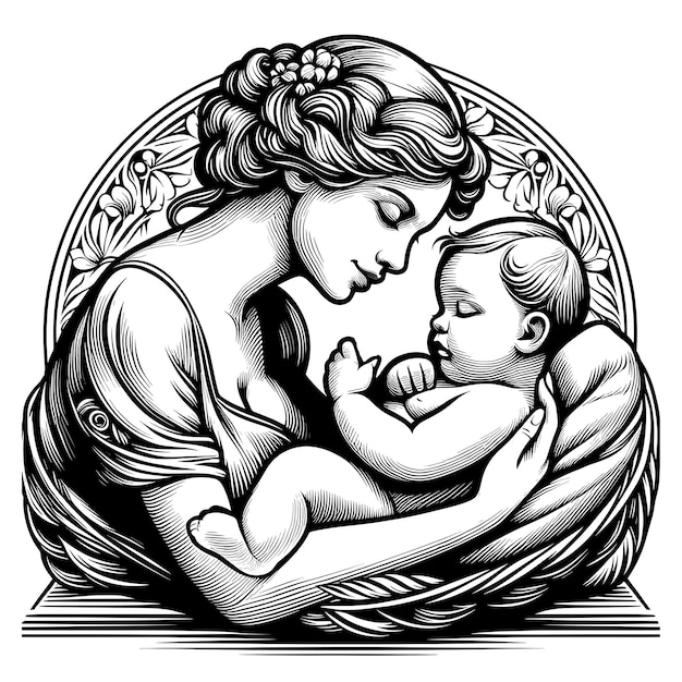 Mama I Dziecko Art Nouveau