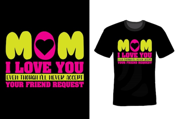 Mama T Shirt Projekt Typografii Vintage