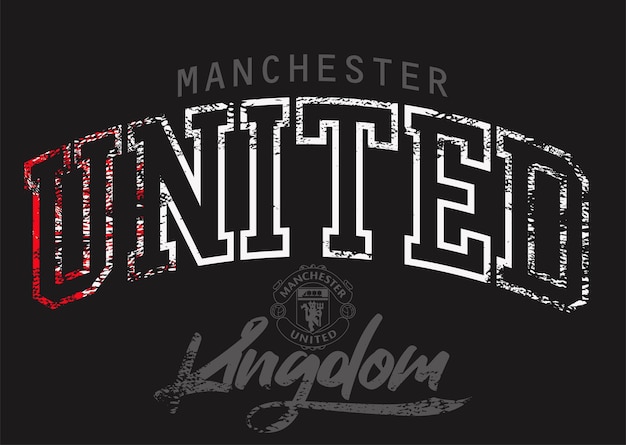 Manchester Zjednoczone Królestwo typografia projekt graficzny vintage manchester typografia grunge manchester