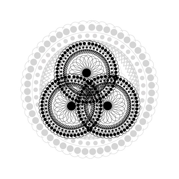 Plik wektorowy mandala art design post w mediach społecznościowych