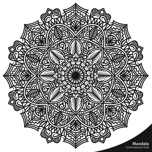 Plik wektorowy mandala art natural pattern decorative