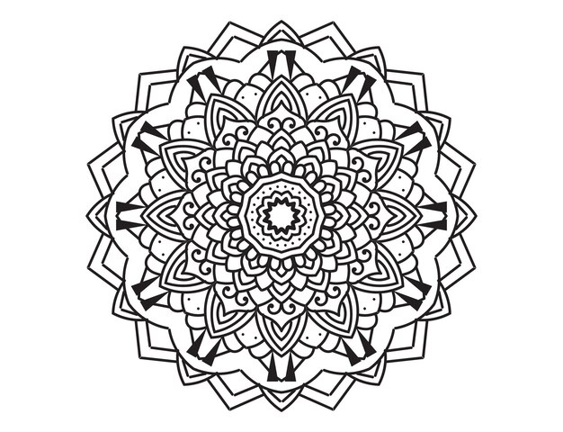 Mandala Design, tło mandali, projekt mandali do kolorowania