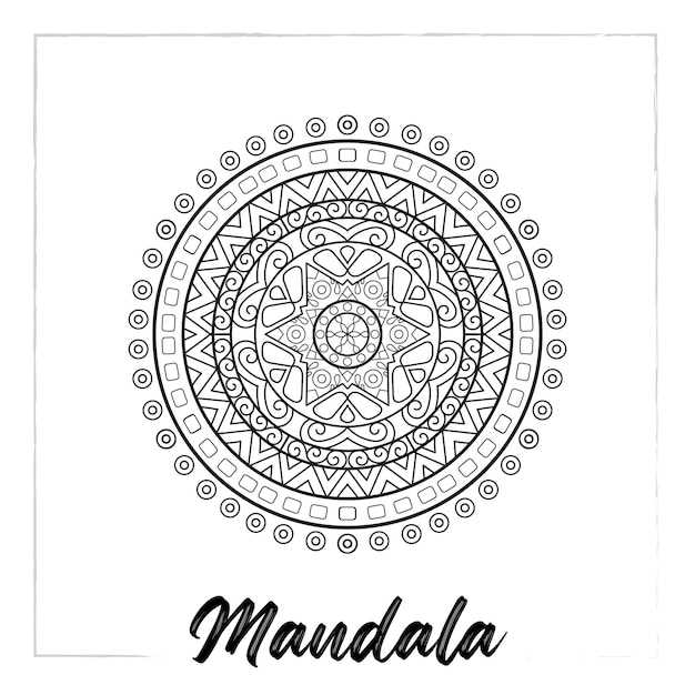 Plik wektorowy mandala design