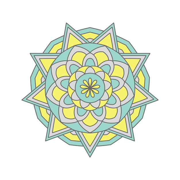 Mandala Etniczny dekoracyjny okrągły wzór Ręcznie rysowane tła