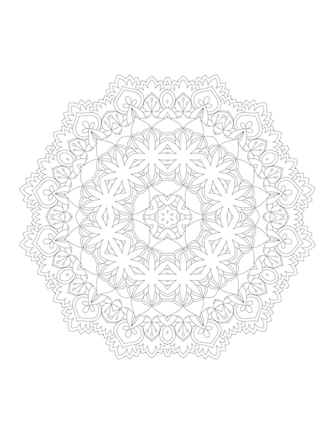 Mandala. Kolorowanki Mandala. Kolorowanki Dla Dorosłych.