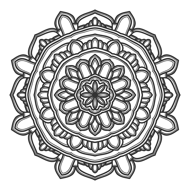 Mandala Kwiat Ilustracja Wektor Wzór