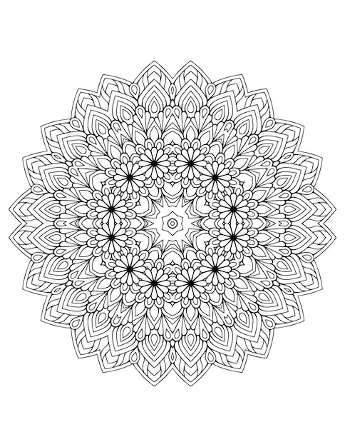 Mandala kwiatowa. Mandala. Kolorowanki Mandala. Kwiat