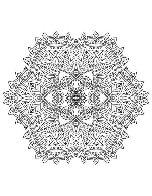 Mandala kwiatowa. Mandala. Kolorowanki Mandala. Kwiat
