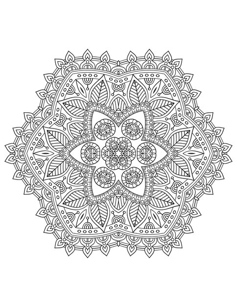 Mandala Kwiatowa. Mandala. Kolorowanki Mandala. Kwiat