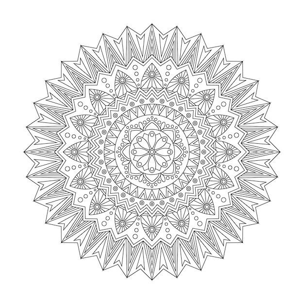 Mandala Kwiatowy, Ilustracji Wektorowych