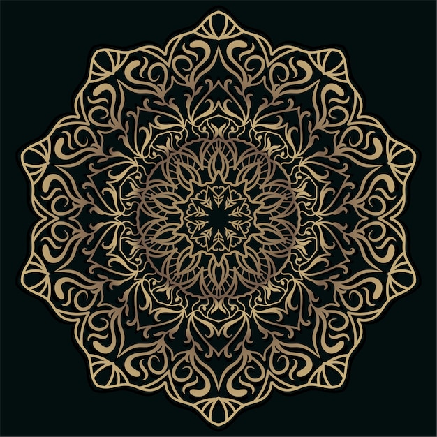 Mandala Ornament Lub Tło Kwiat.