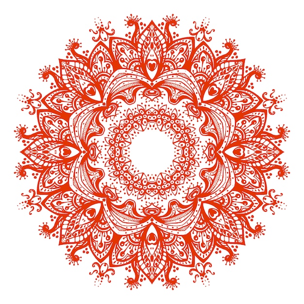 Mandala. Piękna Ilustracja Do Karty Lub Koszulki. Sacr