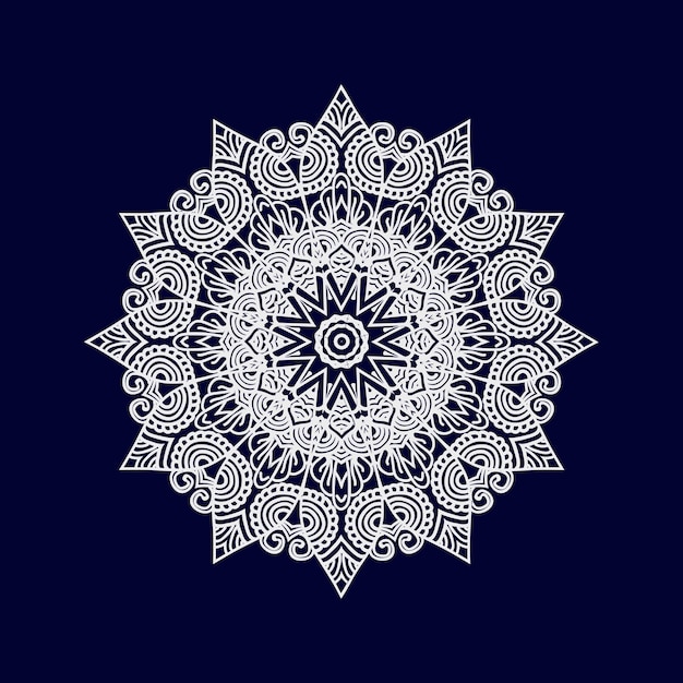 Mandala Projektuje Ilustrację Wektorową Tła