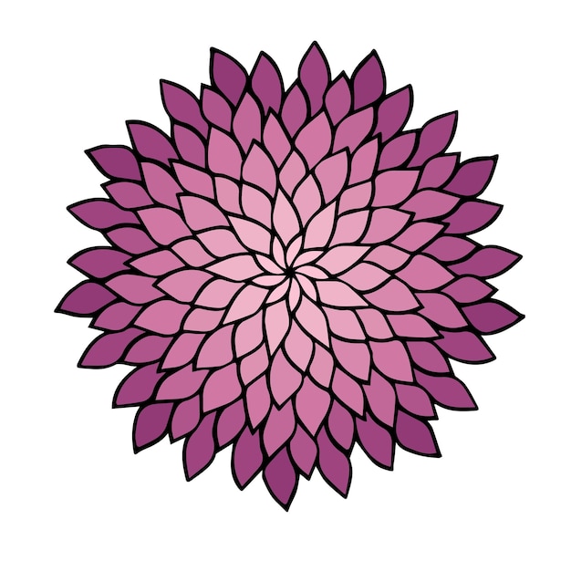 Mandala tło wektor streszczenie kwiat
